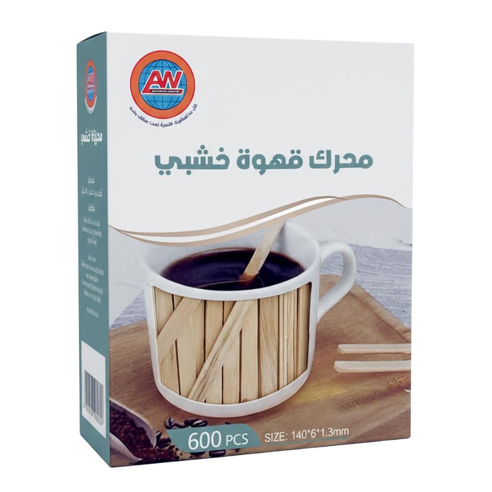 أعواد تحريك قهوة خشبي - 1 كرتون × 600 عود - AL-9976-2
