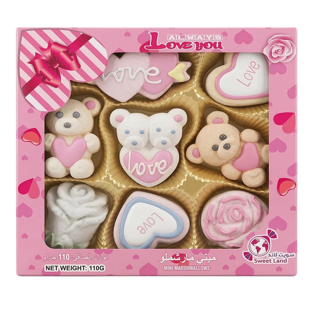 سويت لاند حلوى ميني مارشملو خيارات متعددة – 110 جرام
