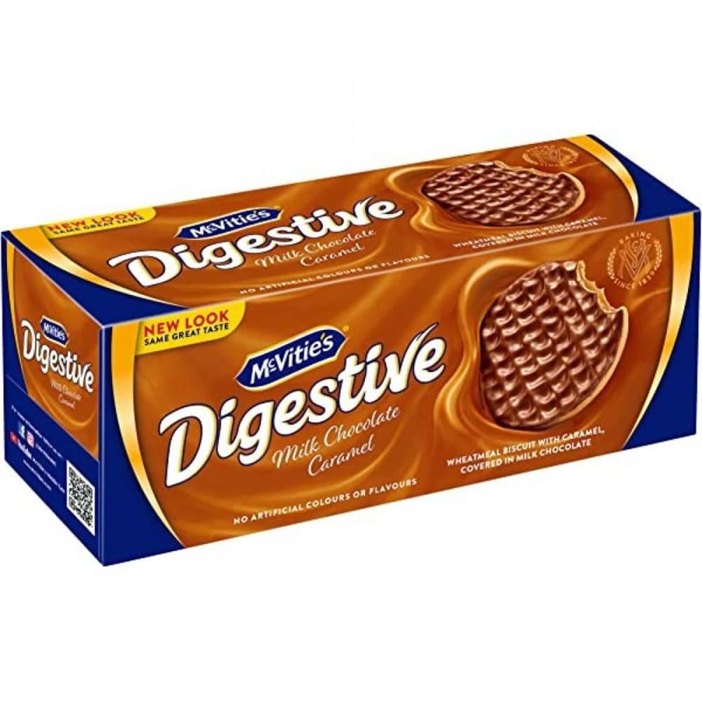 دايجستف بسكويت القمح مع الكراميل مغطى بالشوكولاتة بالحليب من مكفيتيز – 250 جرام