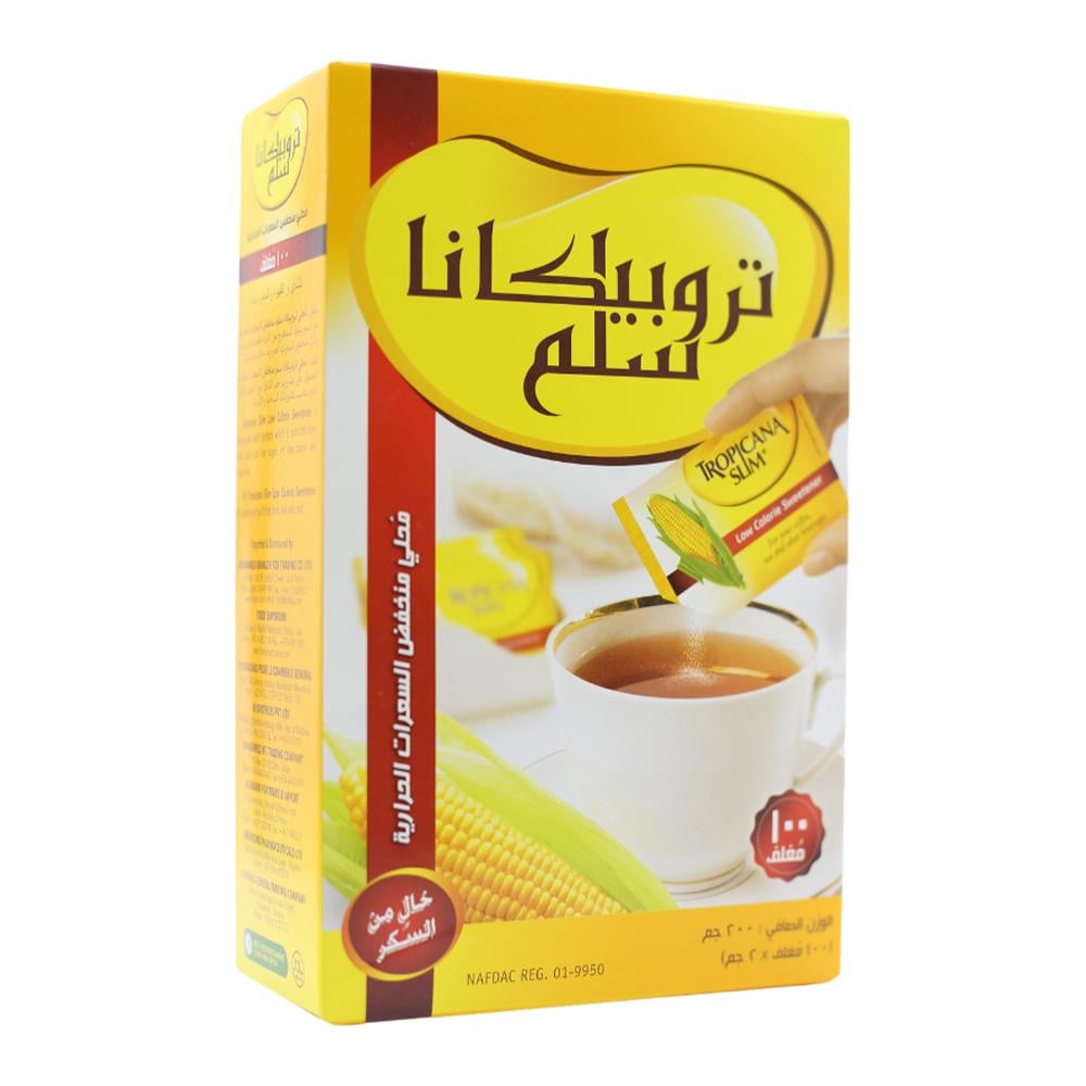 تروبيكانا سلم محلي مخفض السعرات الحرارية - 50 كيس × 2 جرام