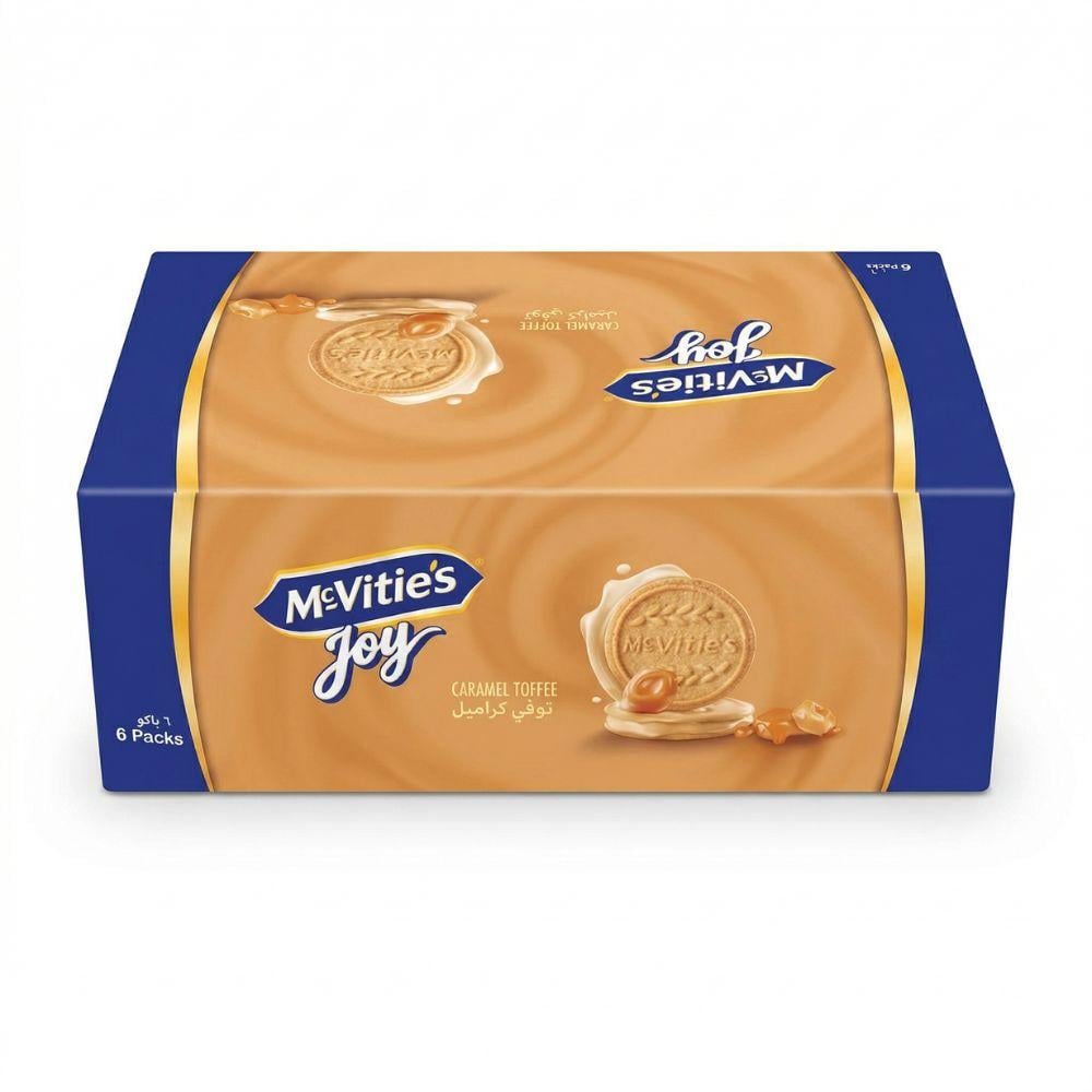 ماكفيتيز بسكويت توفي كراميل – 1 كرتون × 6 حبات