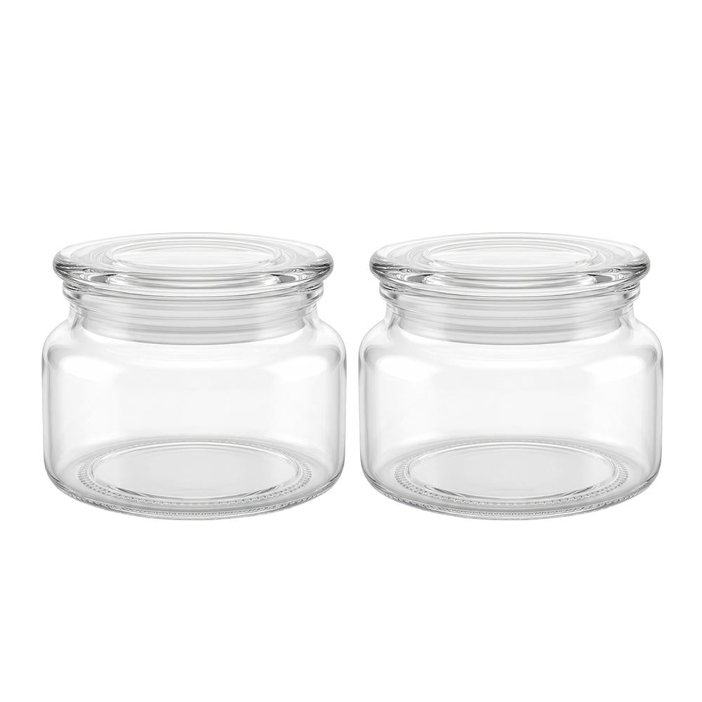 طقم برطمان زجاج بغطاء – 2 حبات × 280 مل