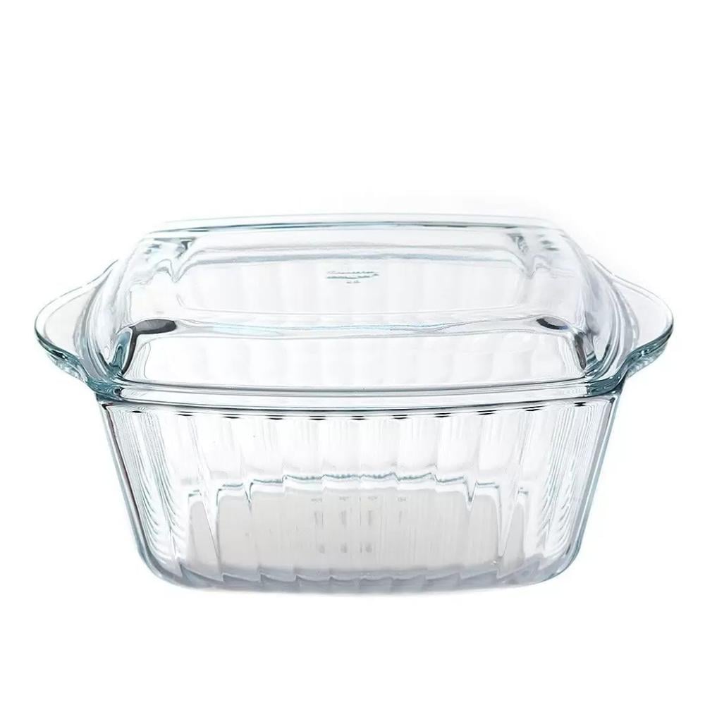 صحن فرن زجاجي بغطاء – AL-11386