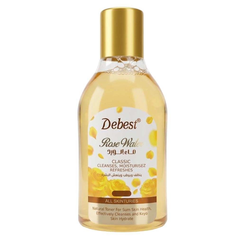ماء ورد طبيعي لتنظيف وترطيب البشرة من ديبست – 400 مل