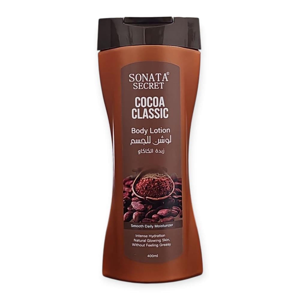 لوشن الجسم سوناتا سيكرت – كاكاو كلاسيك بزبدة الشيا – 400 مل