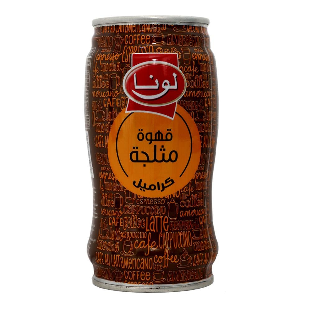 قهوة مثلجة كراميل جاهزة للشرب من لونا – 240 مل