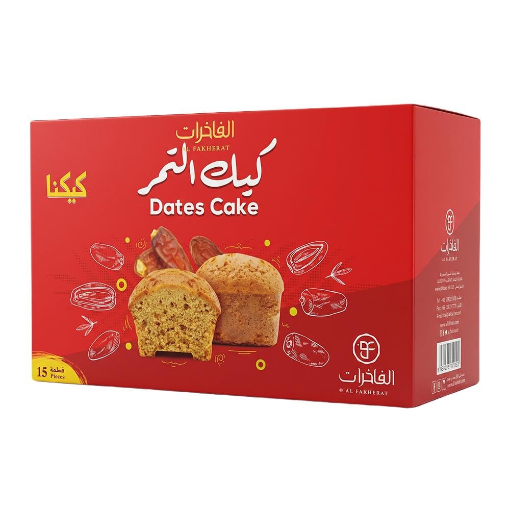 الفاخرات كيك التمر كيكنا – 1 كرتون × 15 حبة