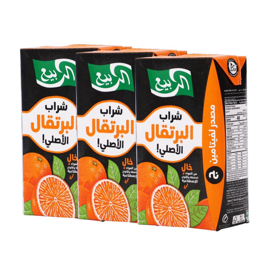 شراب البرتقال الأصلي من الربيع – 3 × 250 مل