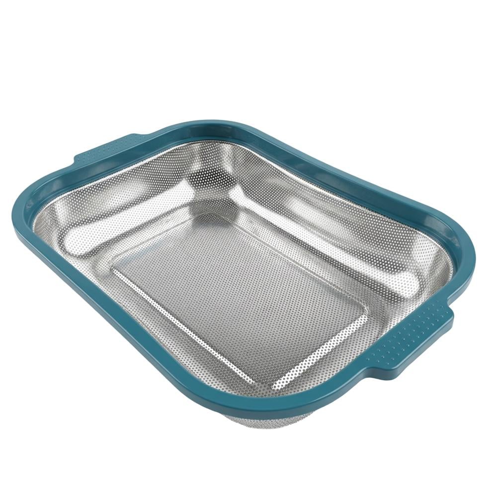 مصفاة ستيل مستطيلة بمقبض بلاستيك - AL-8516