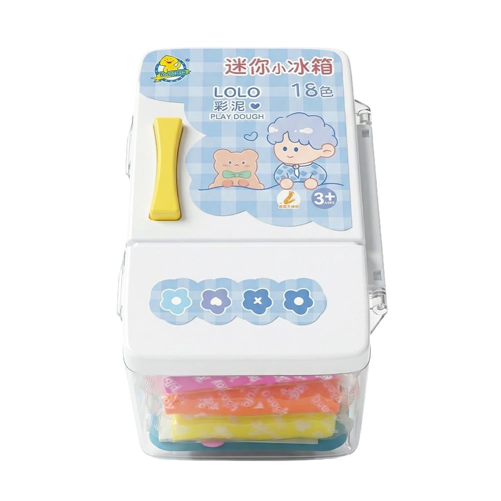 طقم صلصال بألوان متعددة للأطفال – 1 علبة × 18 قطعة