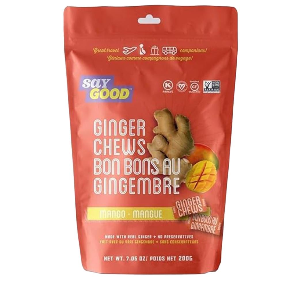 حلوى مضغ الزنجبيل بنكهة المانجو من ساي جود – 200 جرام