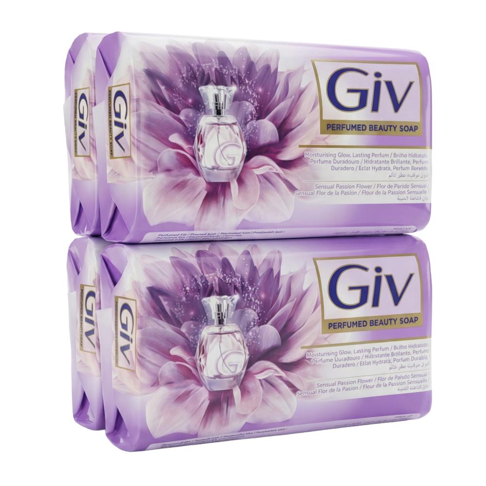 صابون زهرة العاطفة الحساسة من جيف – 4 حبات × 140 جرام