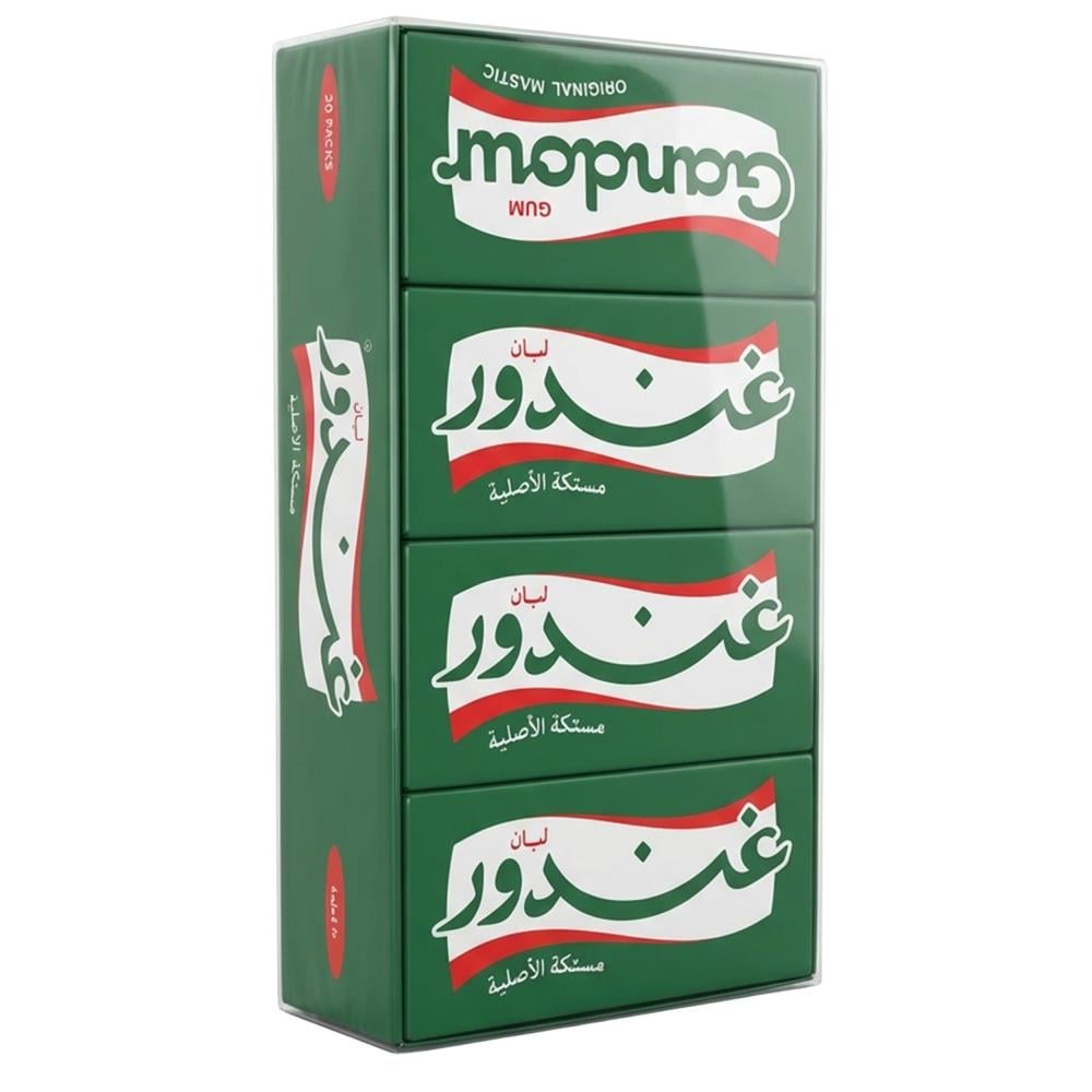 لبان غندور مستكة الأصلية – 1 شدة × 20 باكت