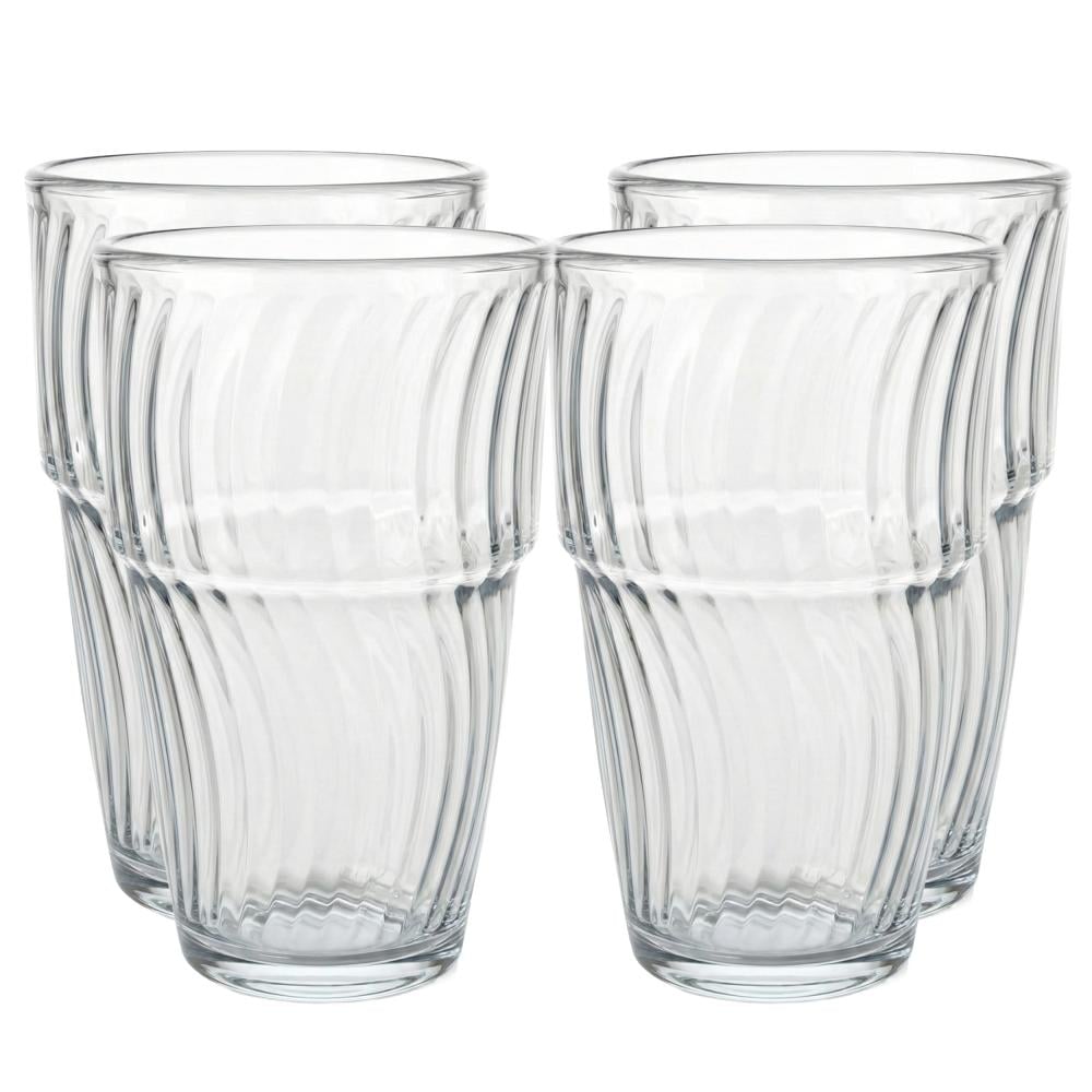 طقم كاسات عصير زجاجية – 4 حبات × 360 مل - TM407A