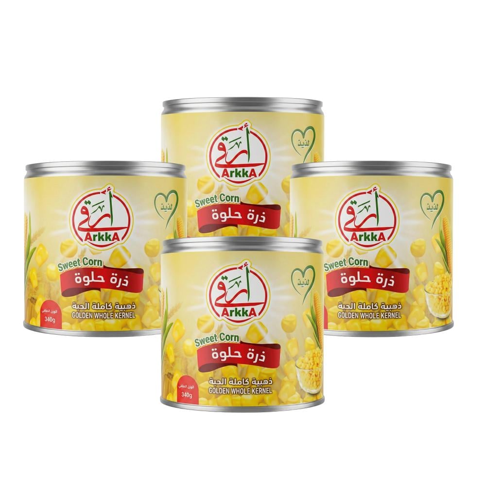 ذرة ذهبية حلوة كاملة الحبة من أرقى – 4 حبات × 340 جرام
