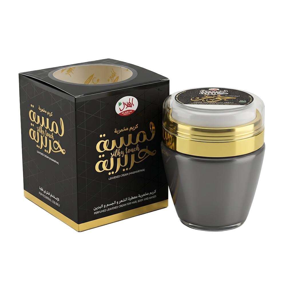 الهلال كريم مخمرية معطر للشعر  والجسم واليدين حور – 25 جرام