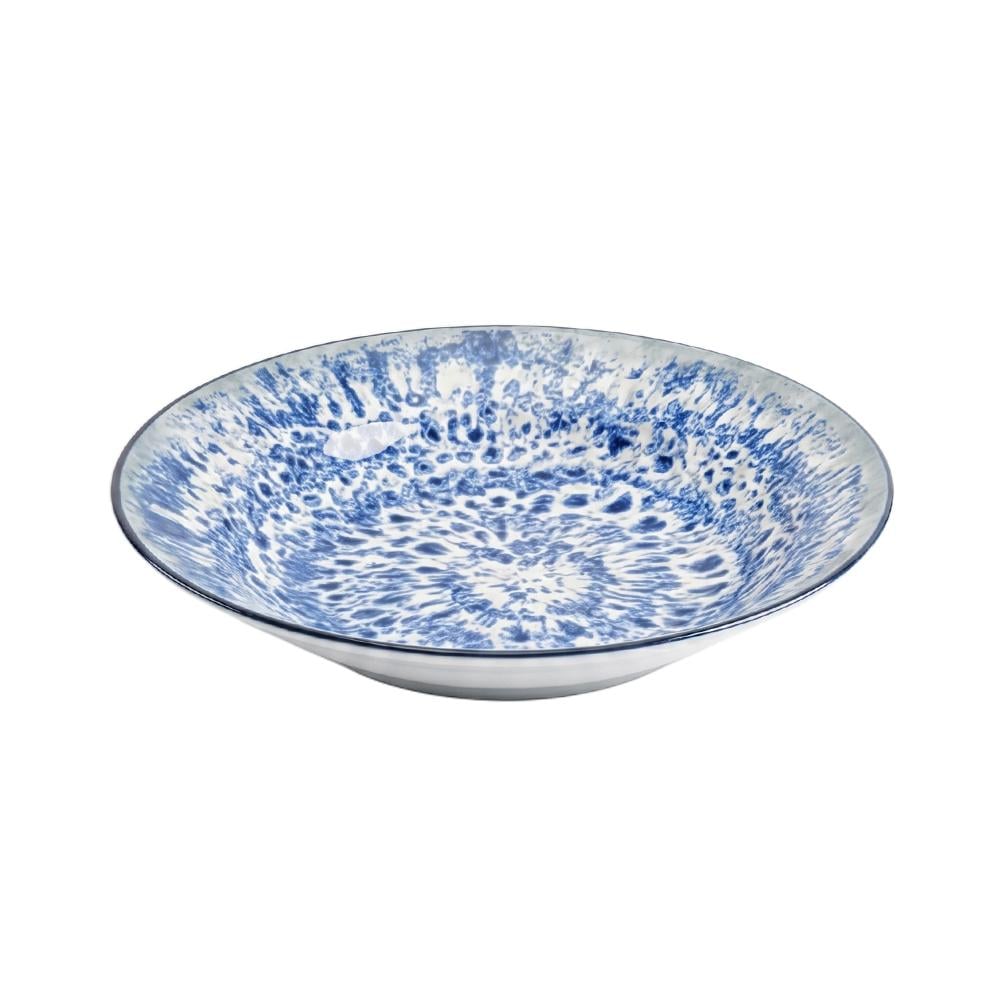 صحن سيراميك دائري ملون