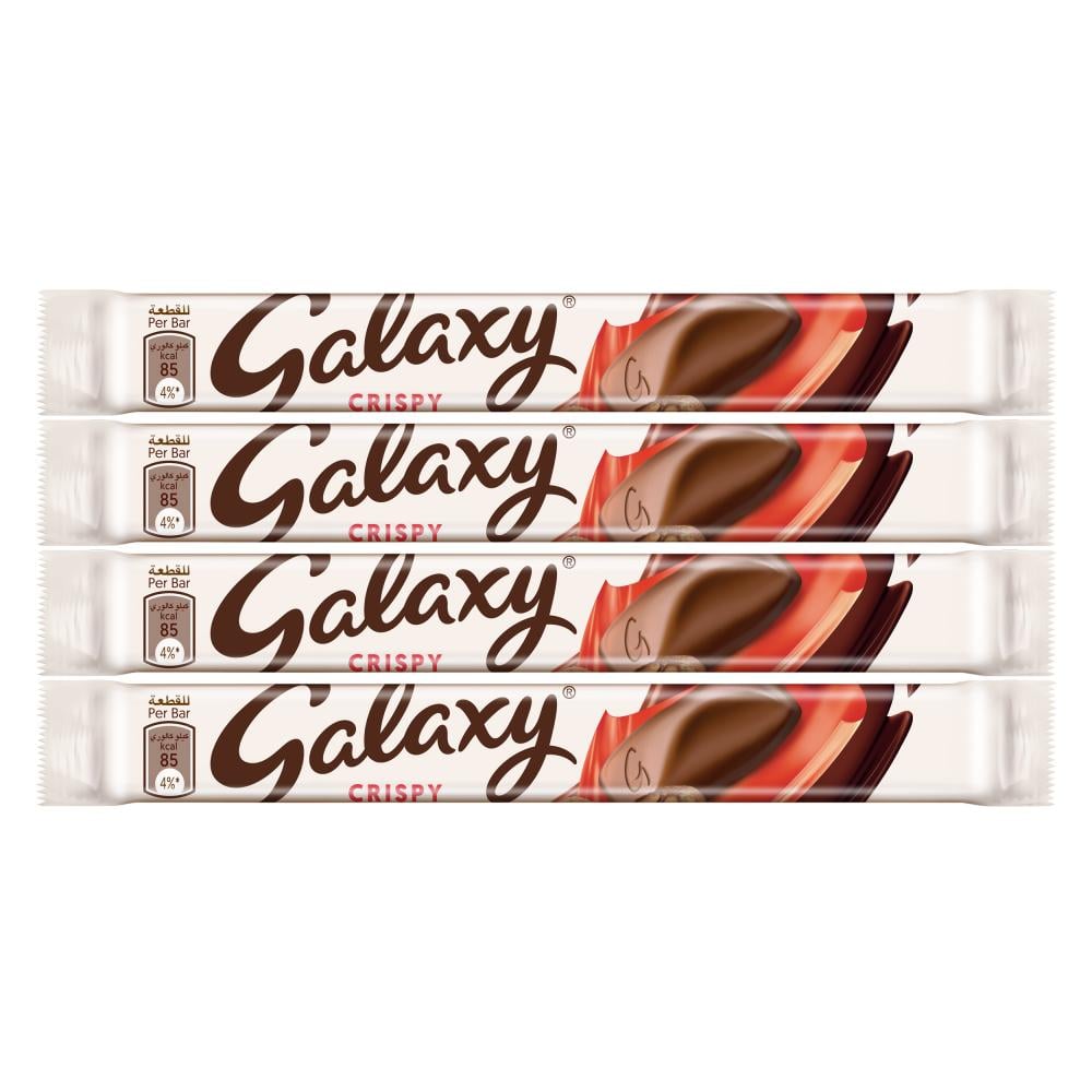 شوكولاتة كريسبي من جالكسي – 4 حبات × 16 جرام