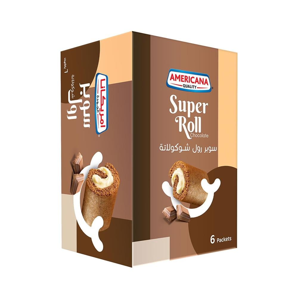 سوبر رول أمريكانا بالشوكولاتة – 6 قطع