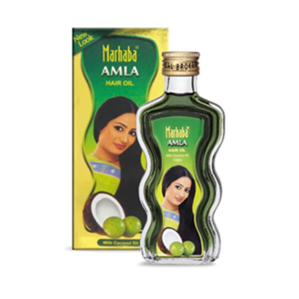 مرحبا زيت شعر املا نيولوك مع زيت النارجيل زجاج 160ملي