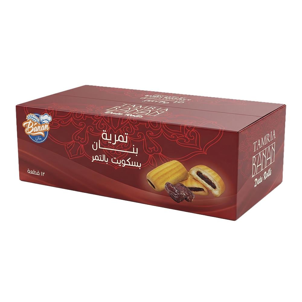 أحلى بنان تمرية بنان بسكويت بالتمر – 1 كرتون × 12 حبة