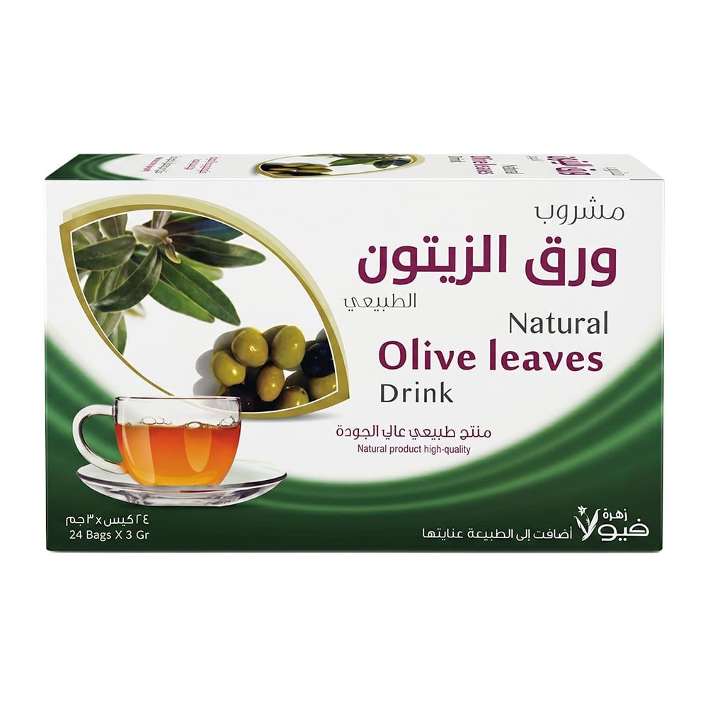زهرة فيولا مشروب ورق الزيتون الطبيعي – 1 كرتون × 24 ظرف