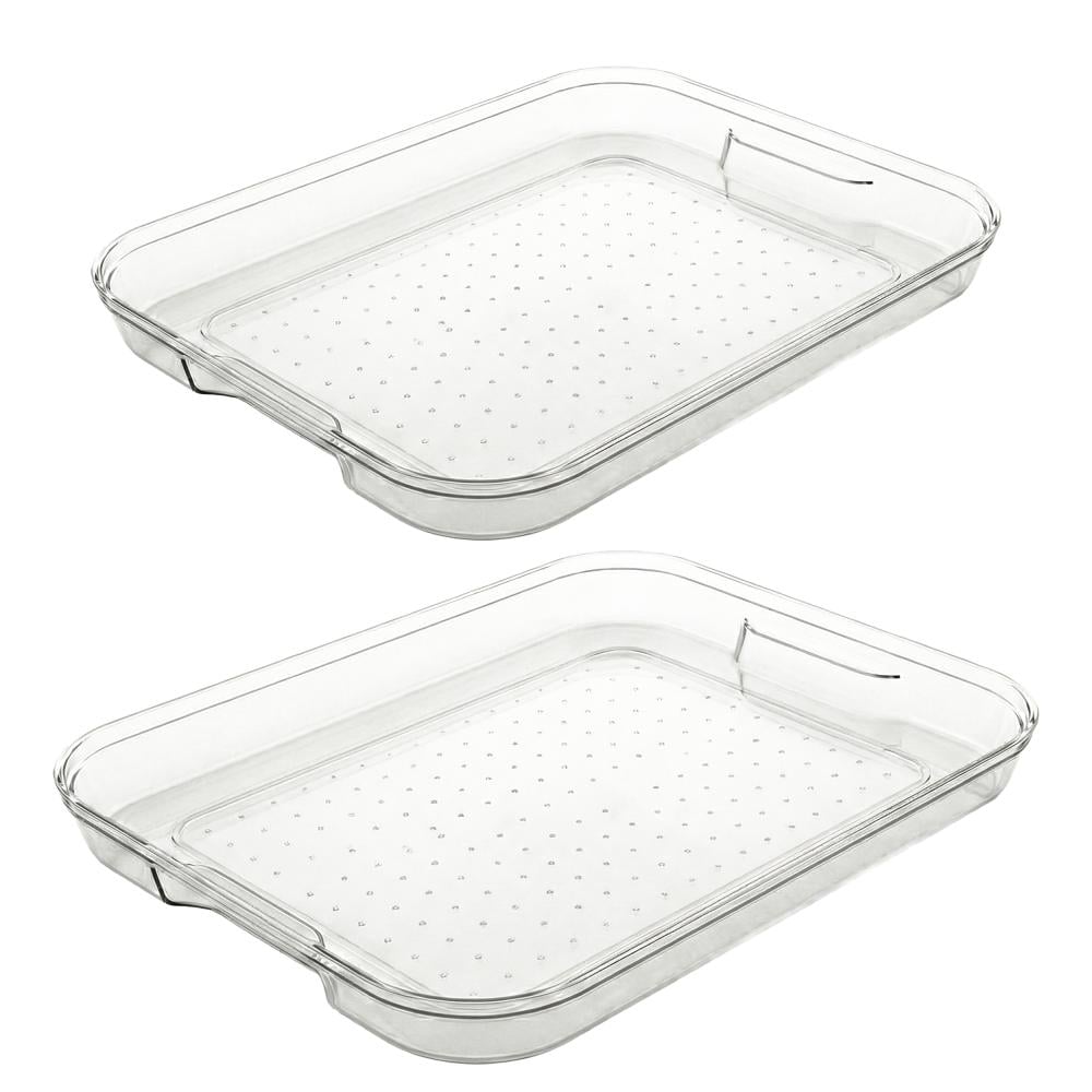 طقم صحون تقديم أكريلك مستطيل – 1 طقم × قطعتين  - AL- 11748-1