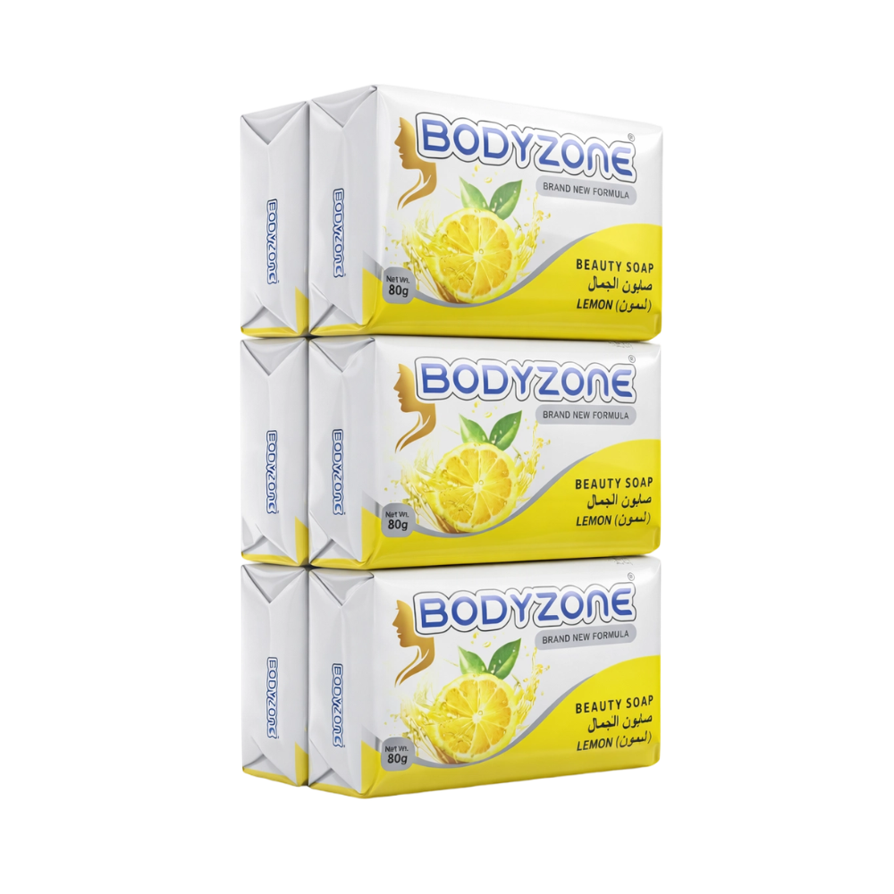 بودي زون صابون الجمال ليمون – 6 حبات × 80 جرام