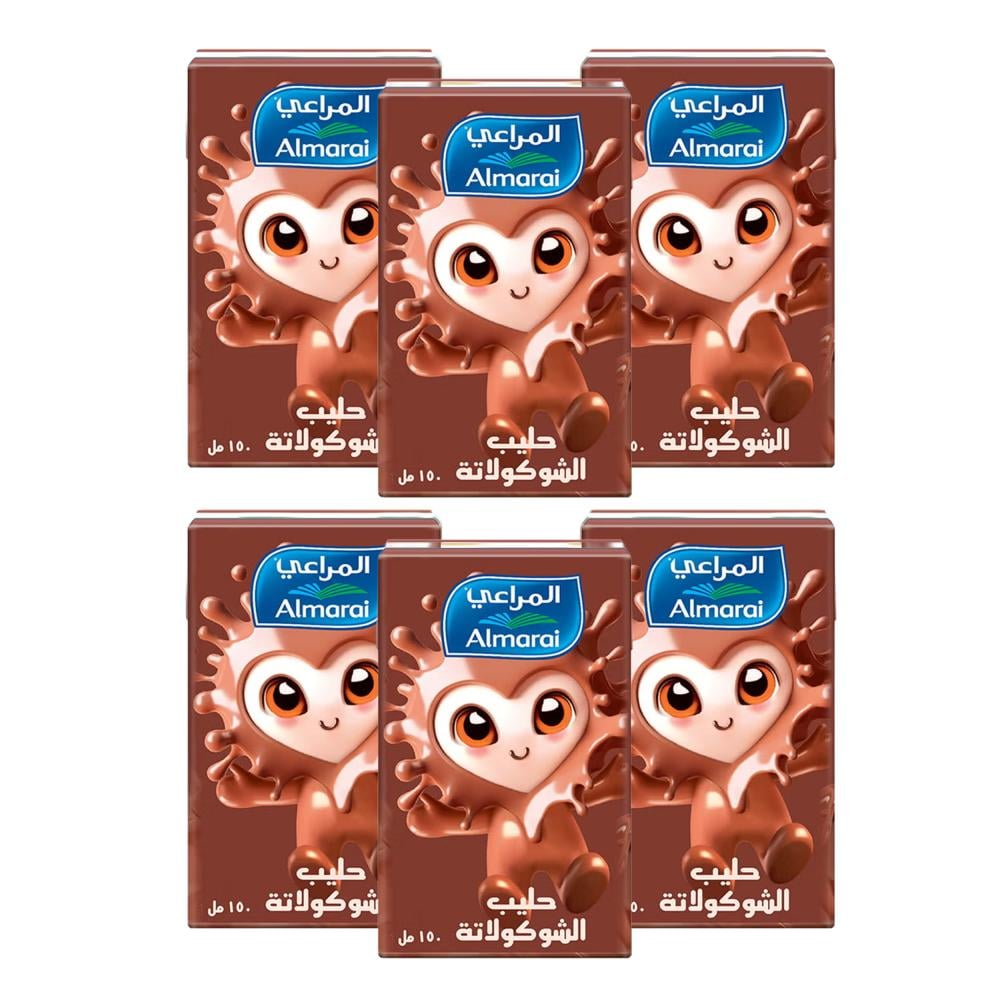 حليب بالشوكولاتة من المراعي – 6 × 150 مل