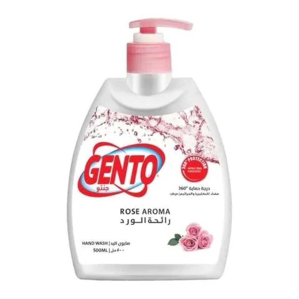 جنتو غسيل ايدى احمر ورد 500 مل