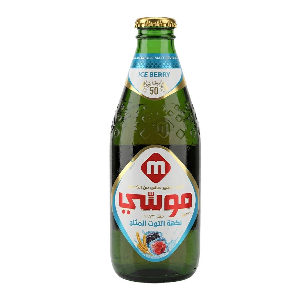 موسي شراب شعير بنكهة التوت المثلج - 330 مل