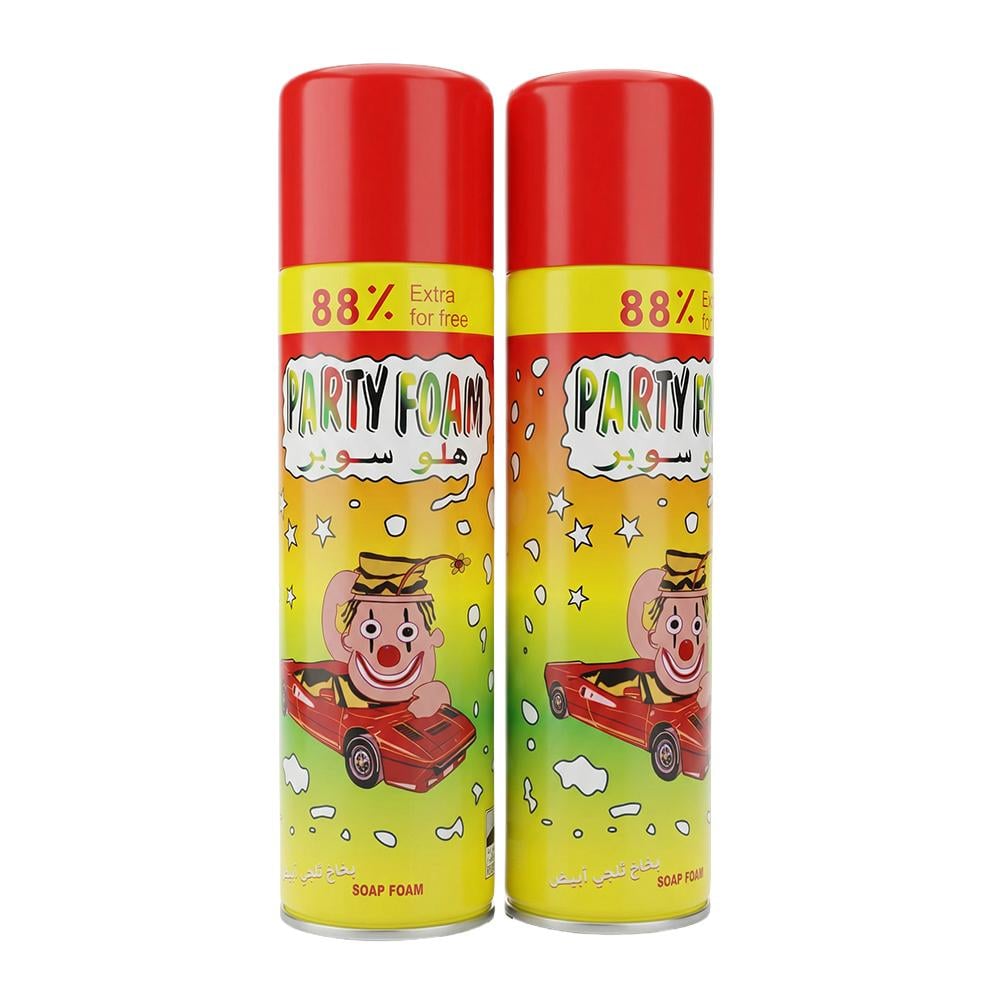 هلو سوبر بخاخ حفلات ثلجي أبيض – 2 حبة × 350 مل