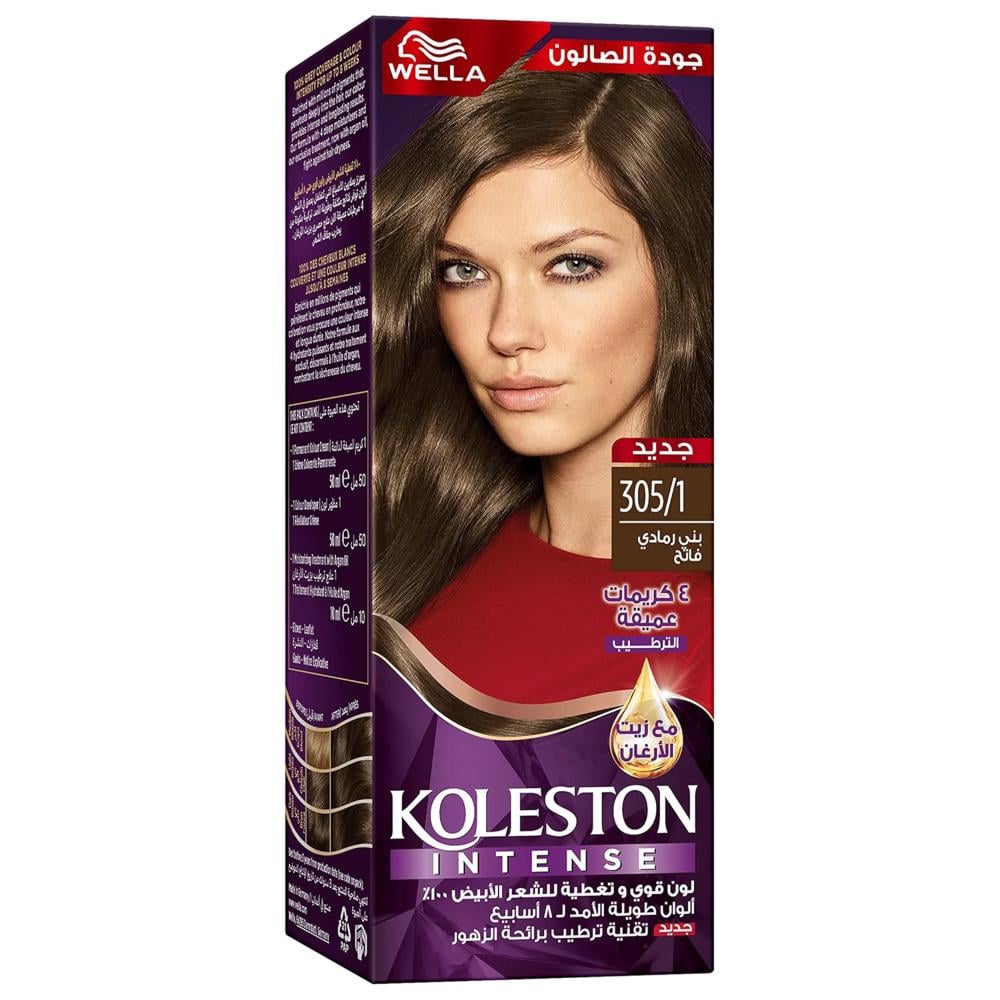 صبغة شعر بني رمادي فاتح 305/1 من ويلا – 110 مل