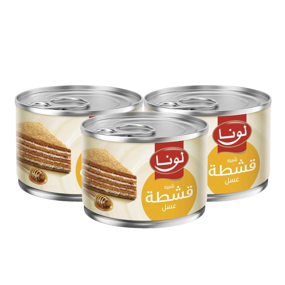 قشطة بالعسل من لونا – 3 × 155 جرام