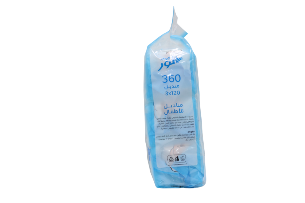 مناديل مبلله للاطفال 3x120 من الور WS-412