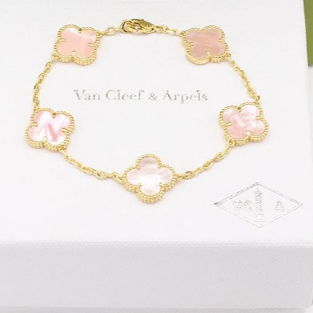 اسوارة خمس وردات زهري مع الختم استيل درجة اولى