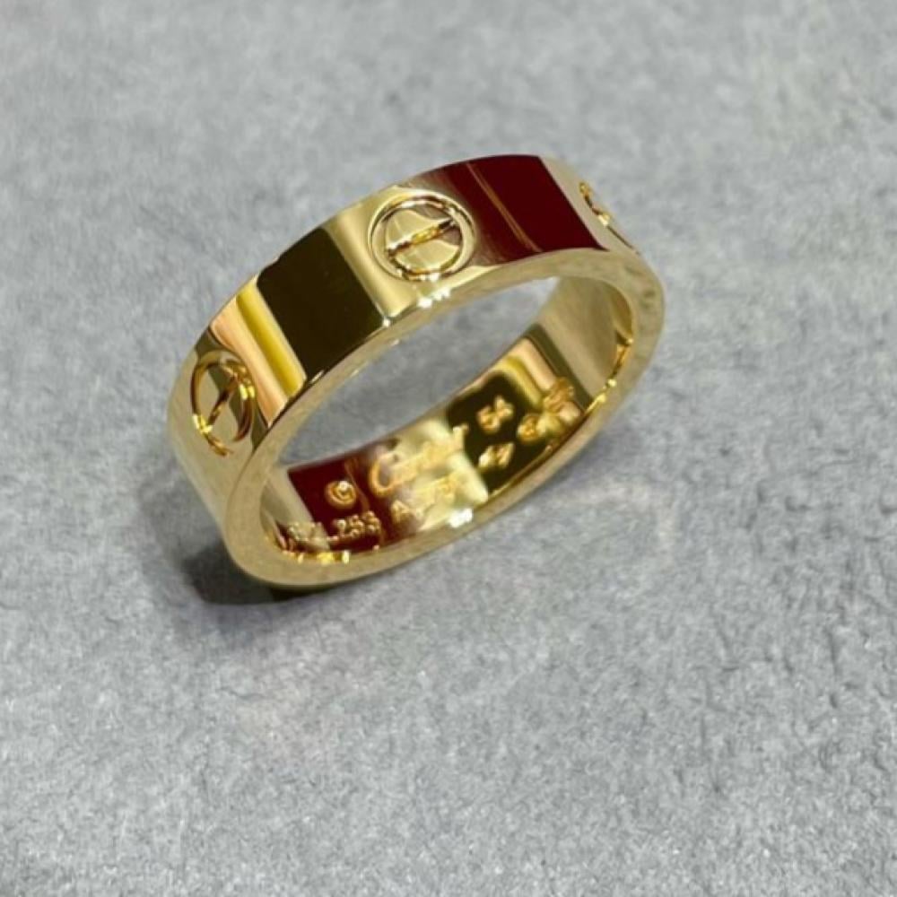 خاتم كارتير ذهبي ستيل درجة اولى مع الختم