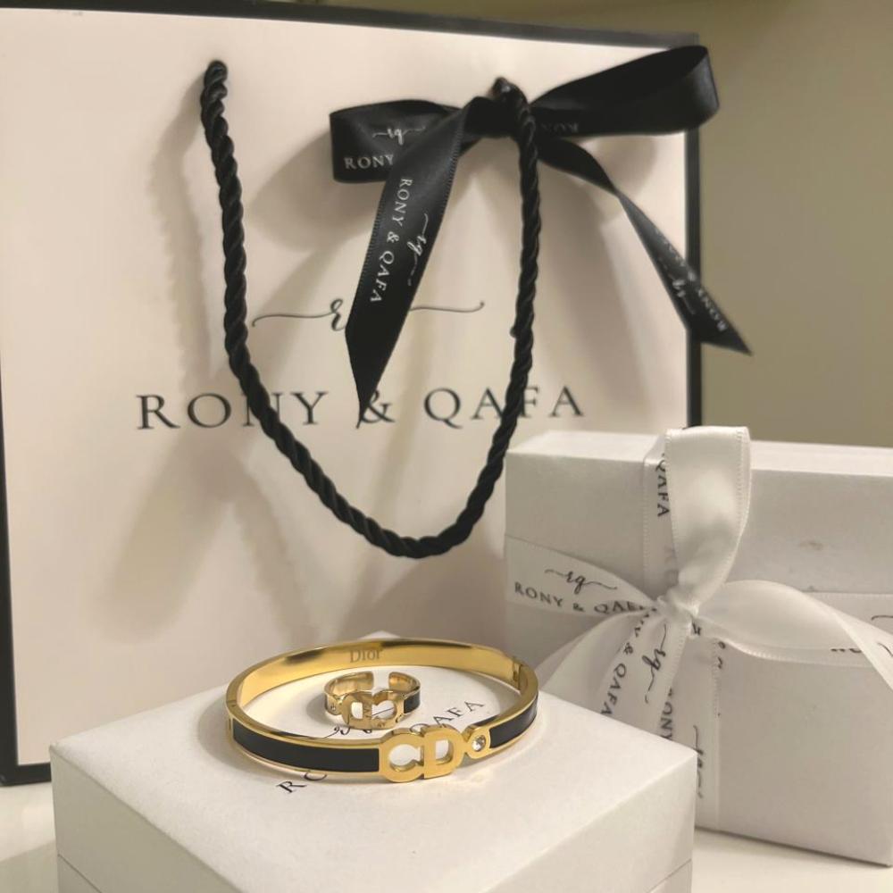 طقم اسوارة مع خاتم CDمن RONY&QAFA