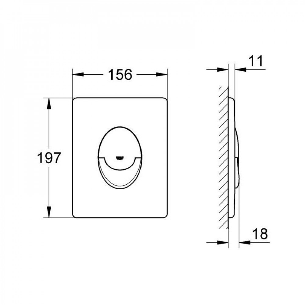 ضغاط كروم لزوم سيفون دفن جروهي دائري GROHE