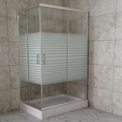 شاور بوكس استحمام 120*80سم مستطيل تصميم عصري
