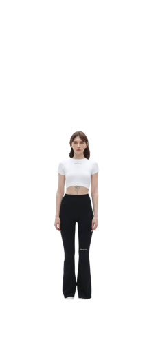 SUBSTRATUM CROP TOP WHITE