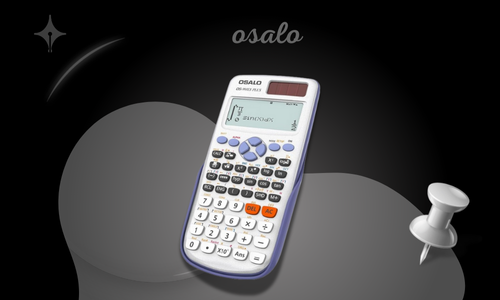 الآلة الحاسبة العلمية OSALO 417 وظيفة، خطين، 10+2...