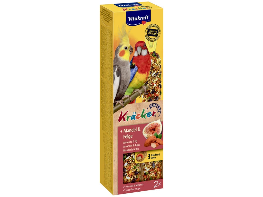 فيتاكرافت مكافآت اللوز والتين للطيور ٣ طبقات ١٨٠ جرام