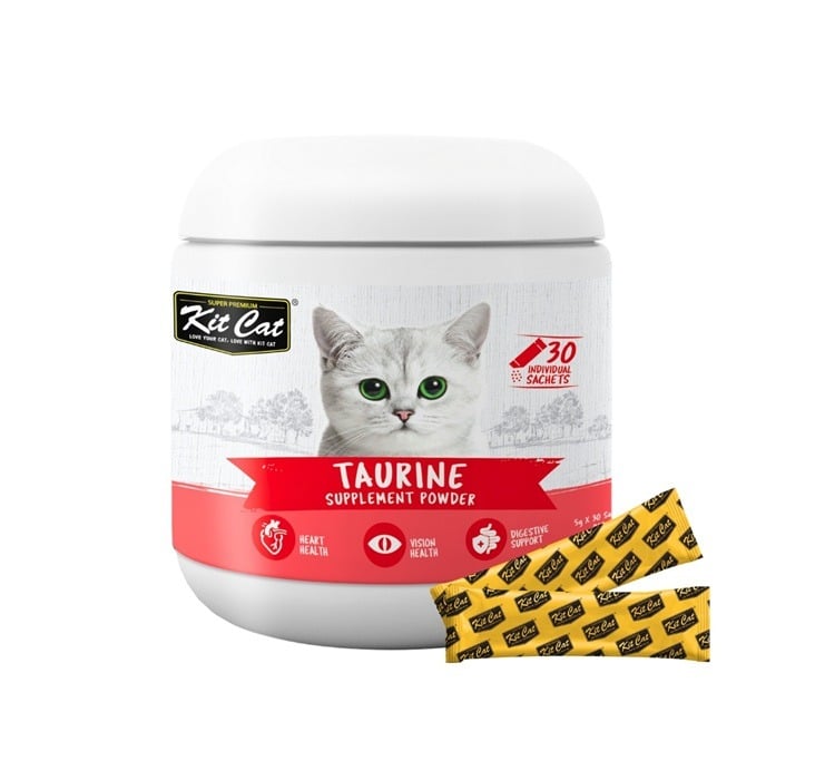 كيت كات بودرة مكمل غذائى تورين لصحة القلب والبصر للقطط- 30 ظرف*5 جرام