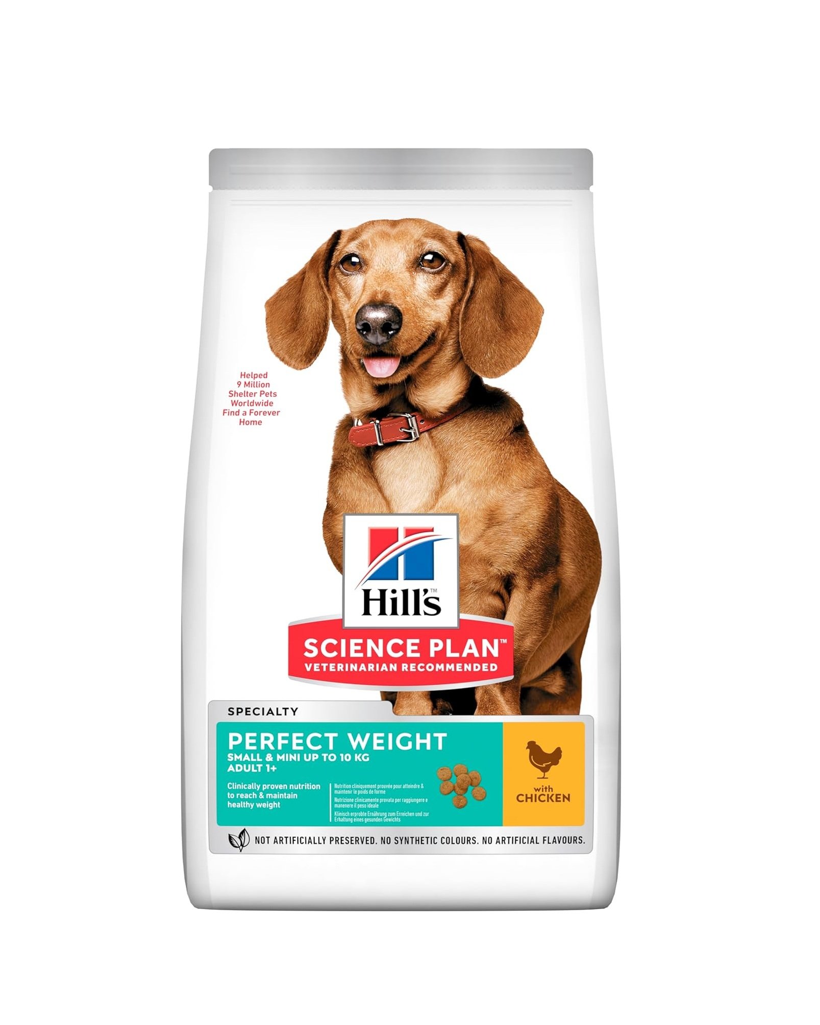 هيلز طعام جاف بالدجاج للتحكم في وزن الكلاب الصغيرة و البالغة صغيرة الحجم- 1.5 كجم