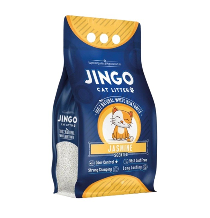 جينجو رمل قطط برائحة الياسمين- 5 لتر