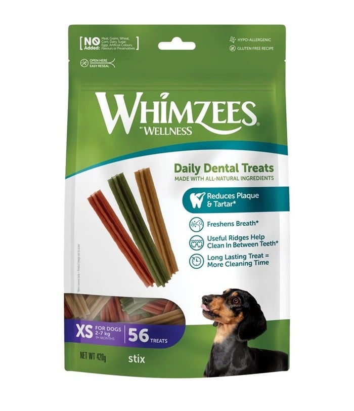 ويمزيس ستيكس مكافات اسنان للكلاب, حجم صغير جدا, 56 حبة- 420 جرام