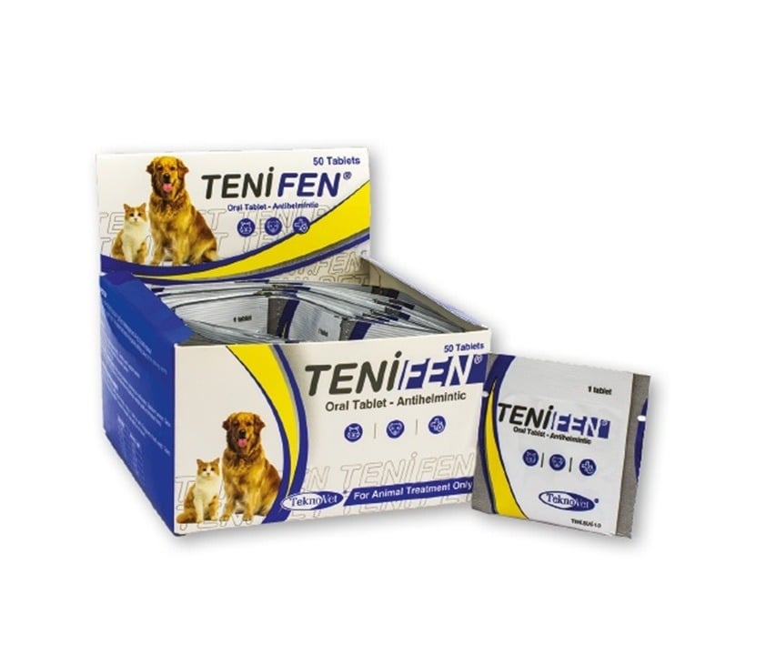 تينيفين أقراص مضادة للديدان تؤخذ عن طريق الفم للقطط والكلاب