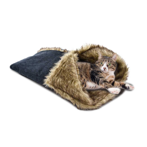 فيلين جو سرير قطط- رمادي