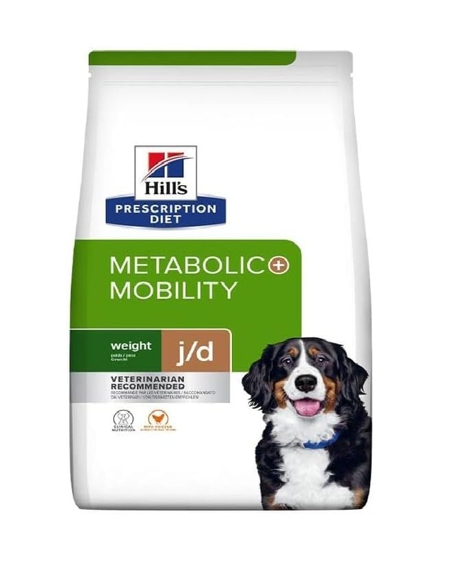 هيلز طعام جاف بيطري بالدجاج للعناية بالتمثيل الغذائي للكلاب- 4 كجم